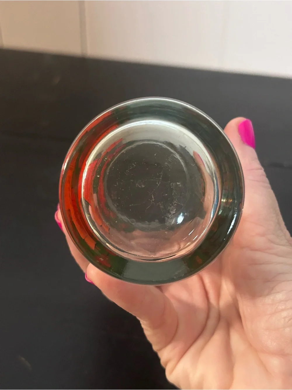 Vintage 12 Days of Christmas 3rd Day Three French Hens Glass 5.5” Holiday